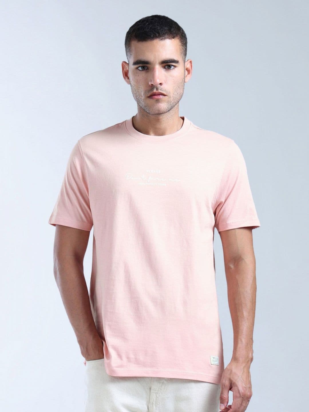 Flying Machine Men Brand Logo Printed Applique T-shirt - view 1