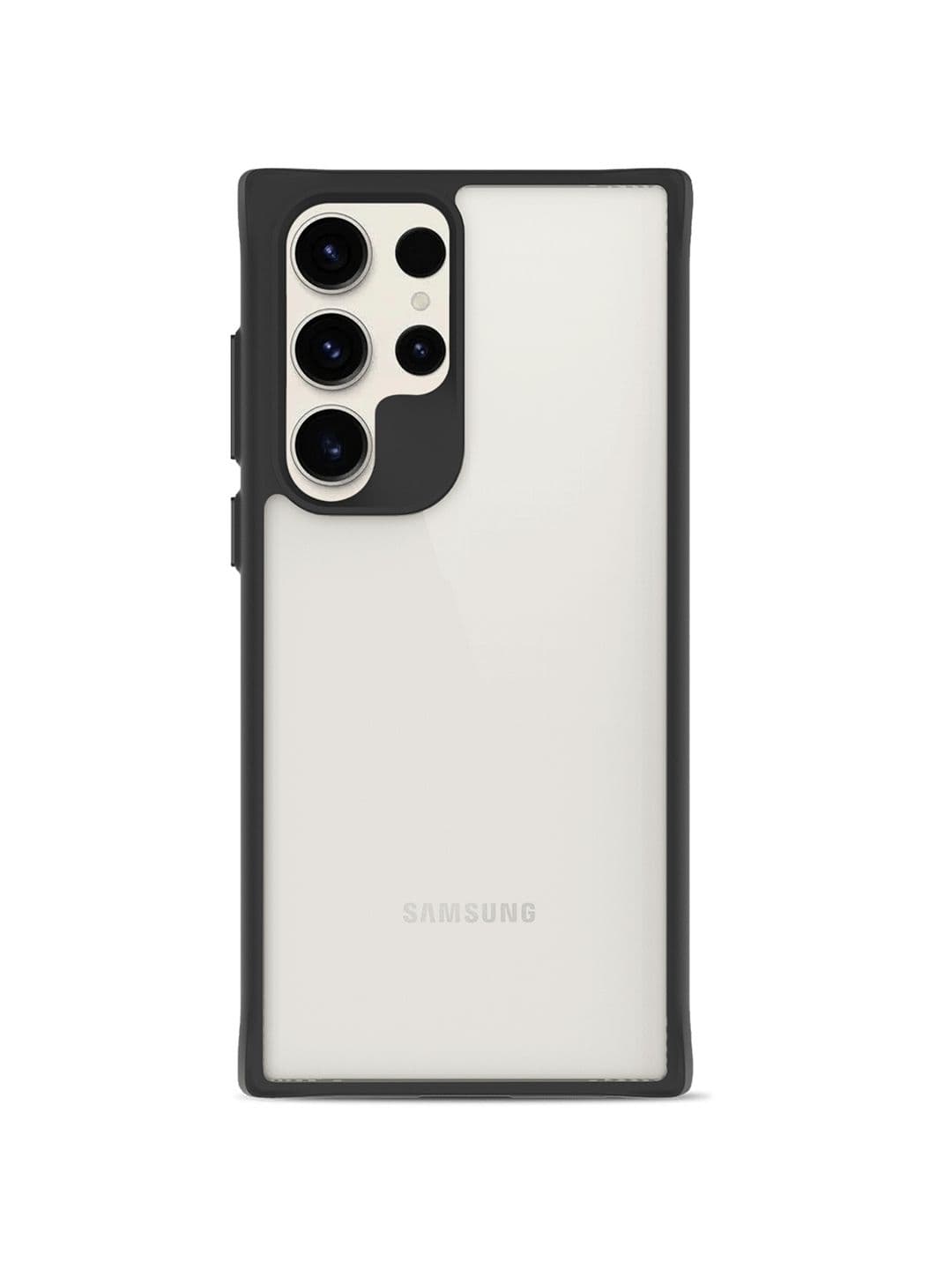 DailyObjects Black Hybrid Clear Case Cover for Samsung Galaxy S23 Ultra - view 1