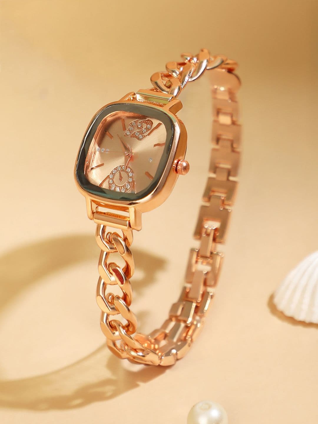 HAUTE SAUCE Women Printed Dial & Stainless Steel Bracelet Style Straps Analogue Watch - view 1
