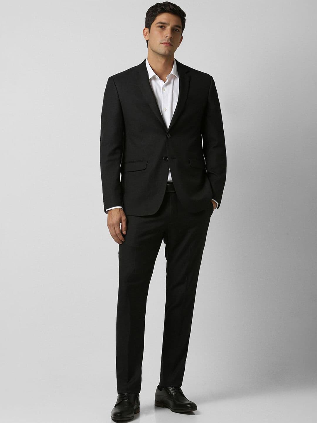 Peter England Elite Slim Fit Single-Breasted Two Piece Formal Suit - view 1