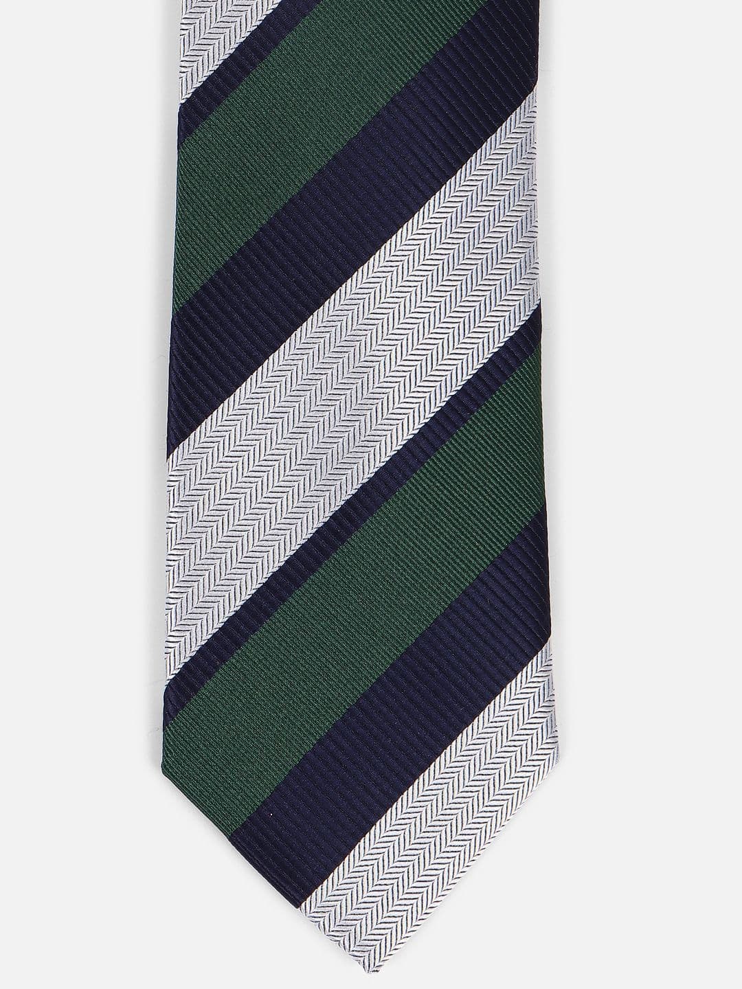 Louis Philippe Men Striped Broad Tie - view 1