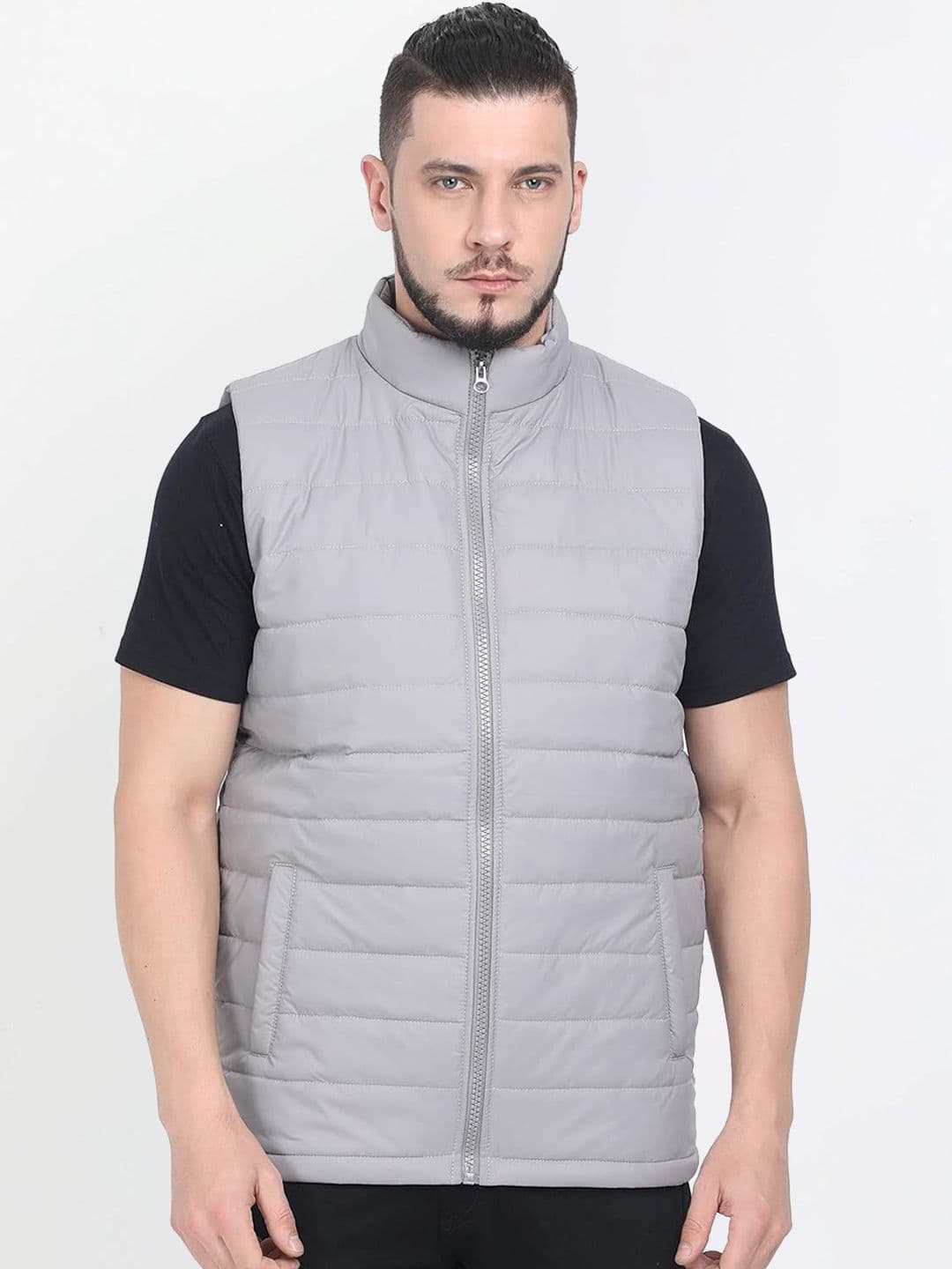 SANHOK Men Regular Fit Casual Puffer Jacket - view 1