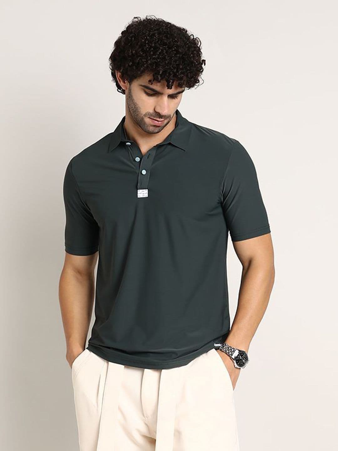 CAHOOT Men Solid Polo Collar T-shirt - view 1