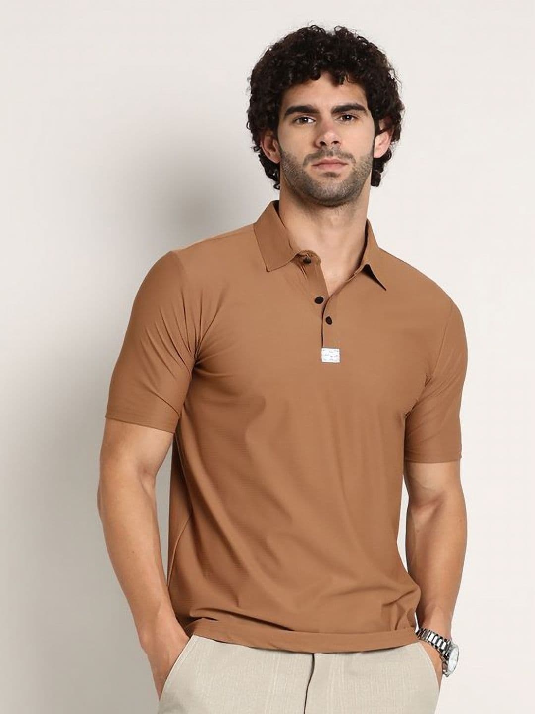CAHOOT Men Solid Polo Collar T-shirt - view 1