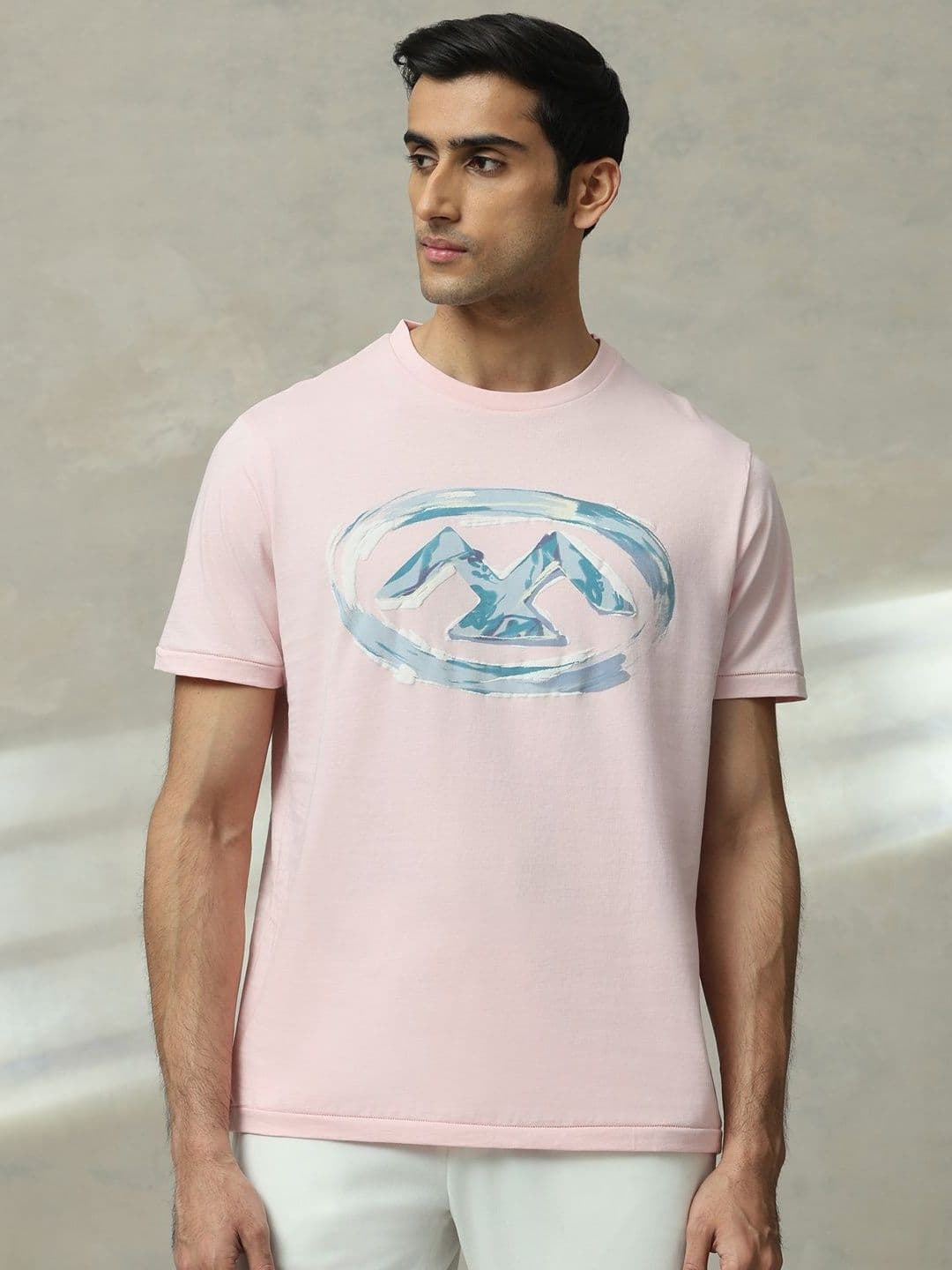 Mufti Men Graphic Printed Round Neck Cotton Slim Fit T-shirt - view 1
