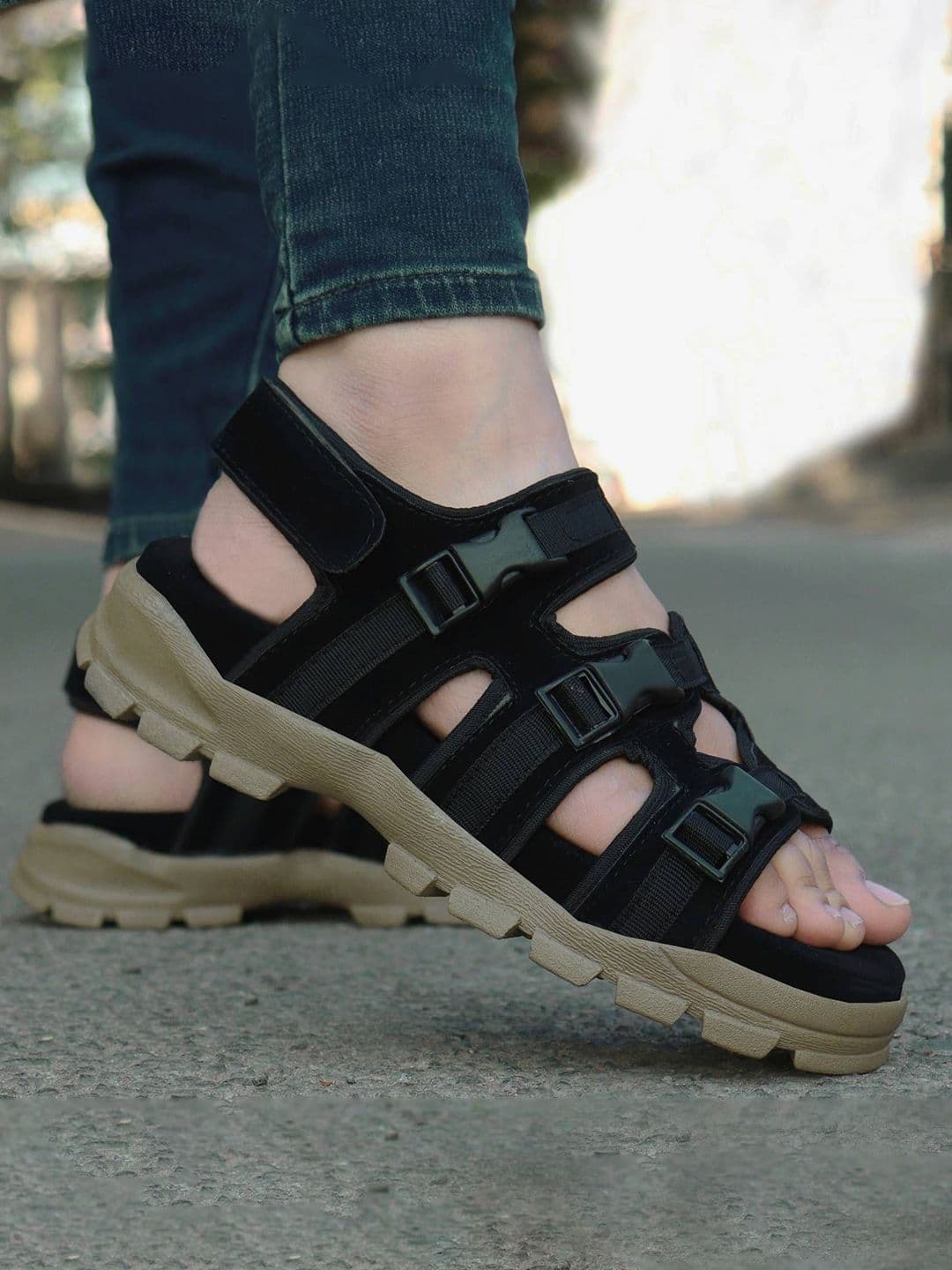 ROYAL CRUZZ Men Comfort Sandals with Buckle - view 1