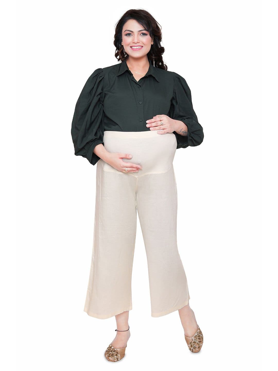 mama & bebe Women Wide Leg Maternity Palazzos - view 1
