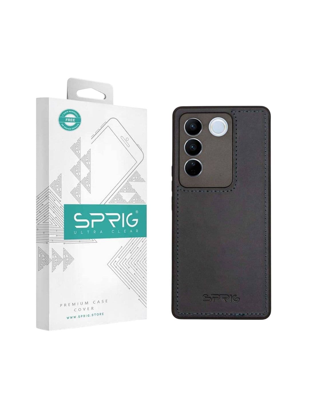 SPRIG vivo V27 Pro 5G Matte PU Leather Back Cover - view 1
