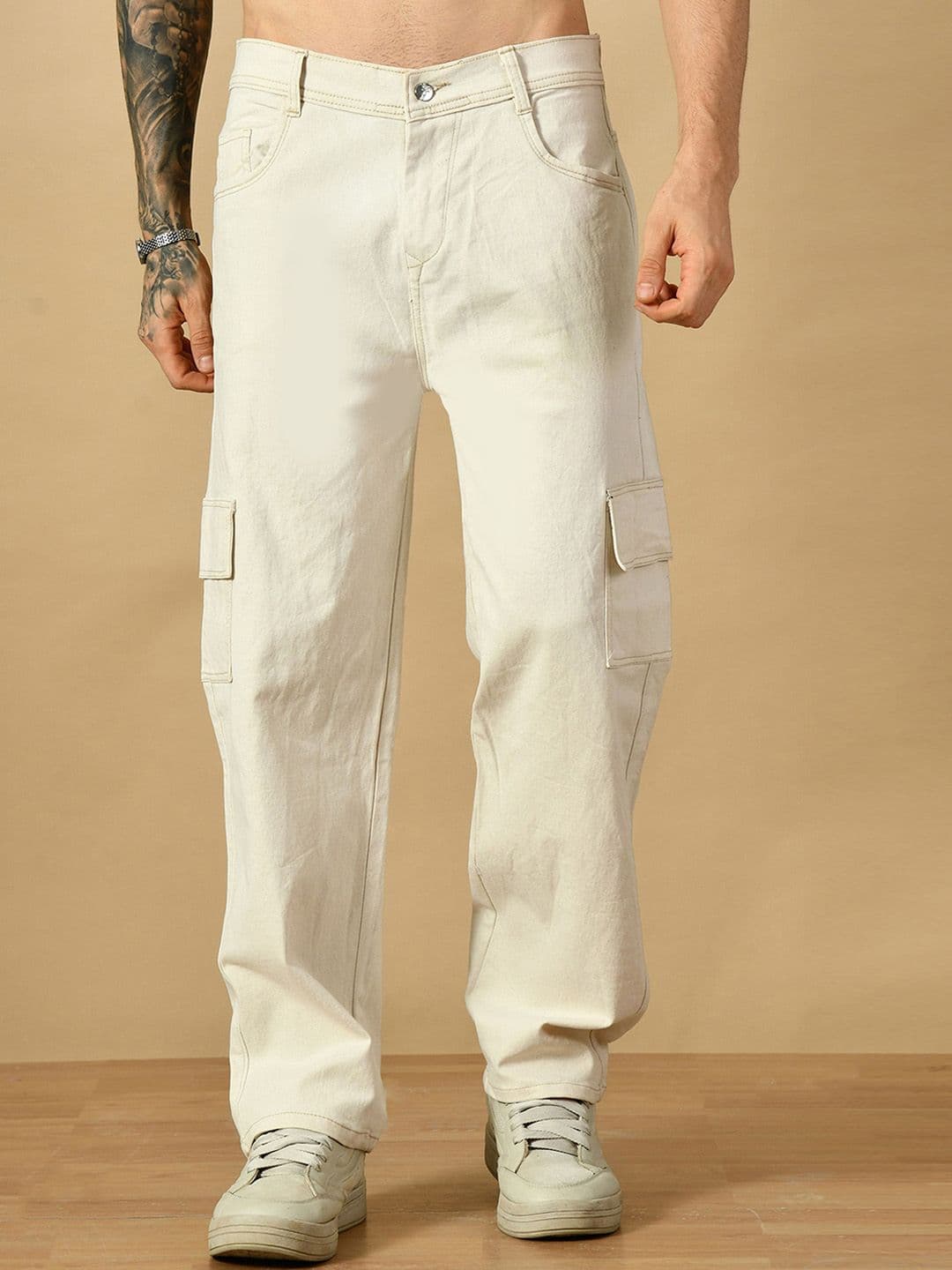 COMFITS Men Classic Regular Fit Mid-Rise Stretchable Denim Baggy Jeans - view 1
