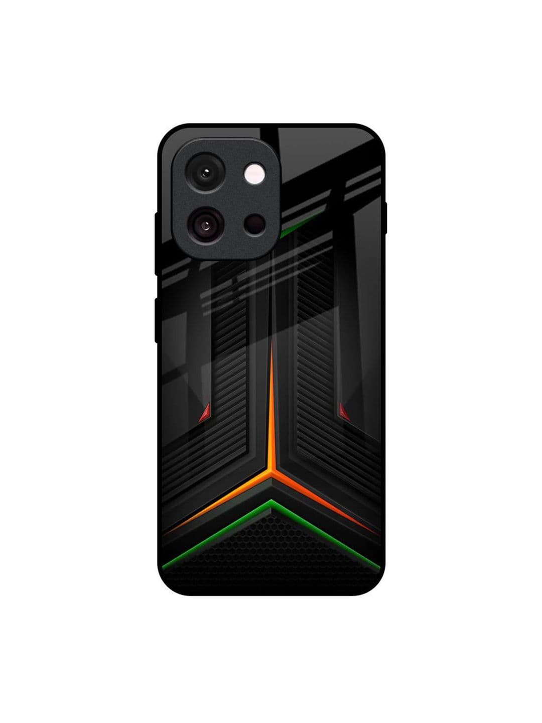QRIOH Geometric Printed OnePlus 13T 5G Glass Back Case - view 1