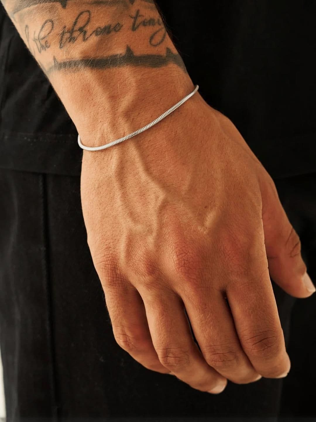 MILLER Men 2mm Silver-Plated Link Chain Bracelet - view 1