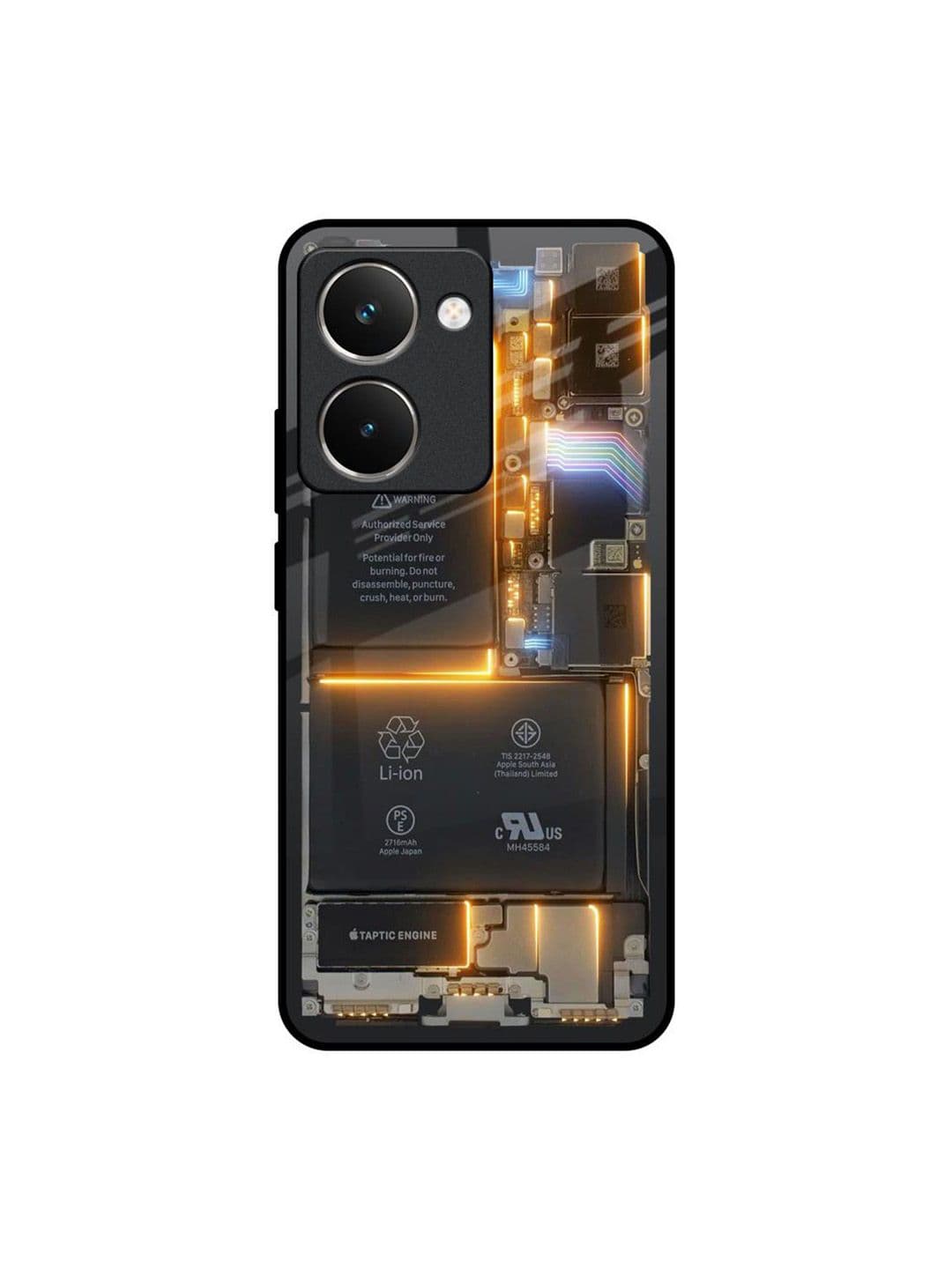 QRIOH Graphic Printed Sleek & Lightweight Silicone Realme P3 Ultra 5G Glass Back Case - view 1