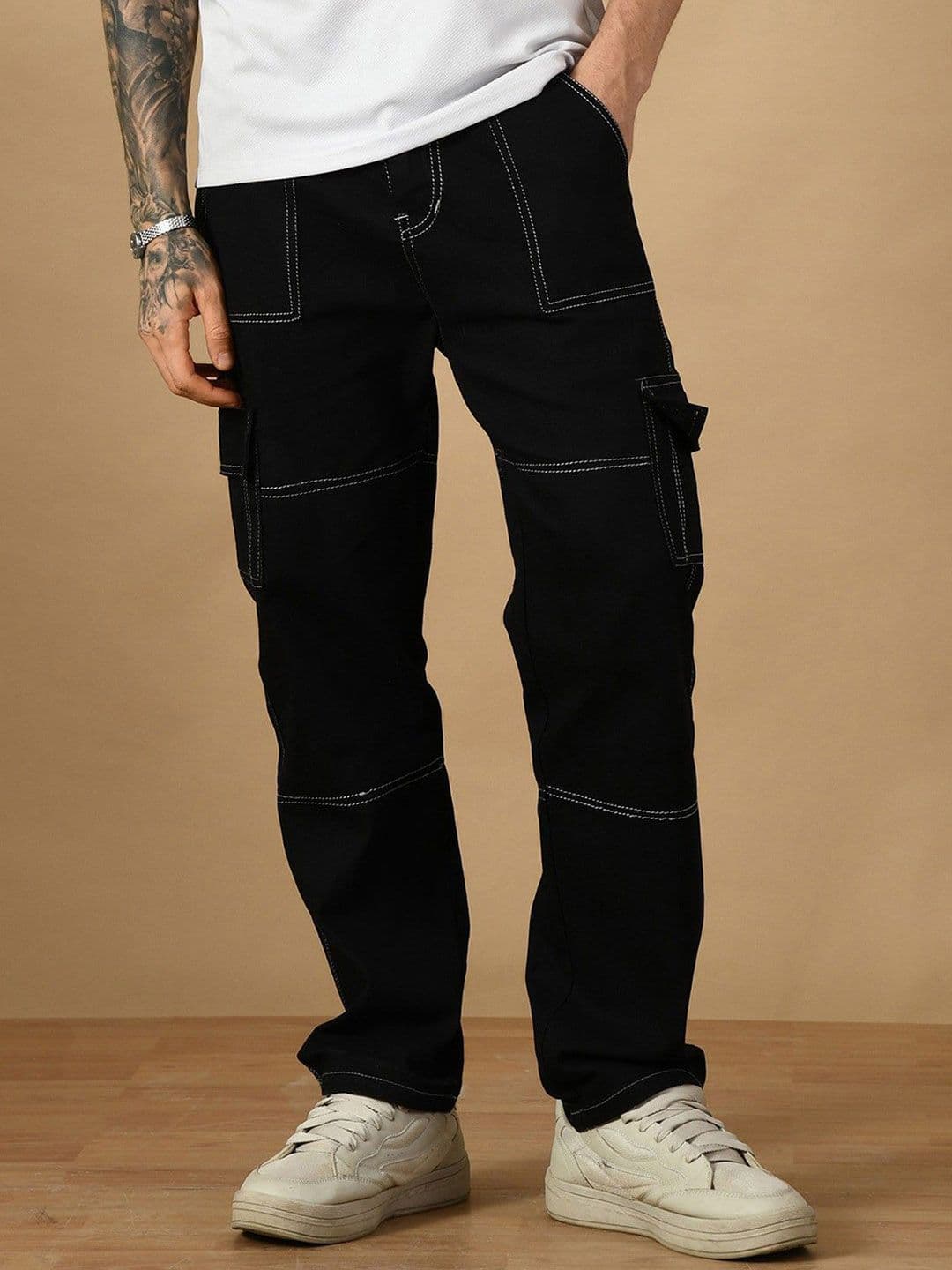 COMFITS Men Classic Relaxed Fit Mid-Rise Stretchable Jeans - view 1
