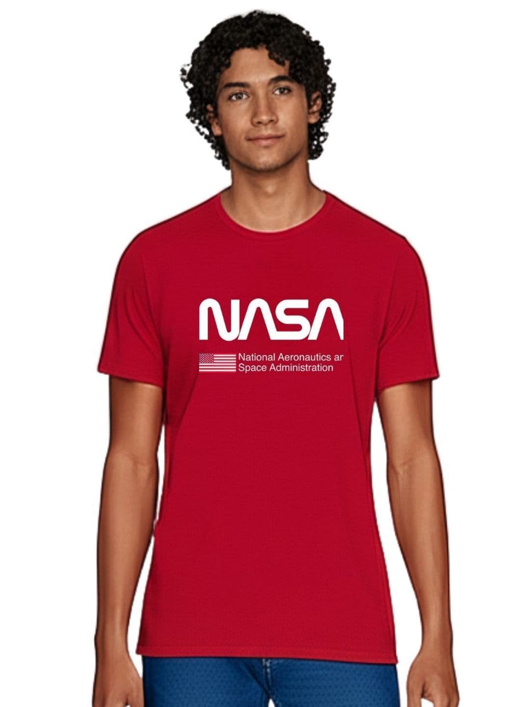 PULP Unisex Nasa Typography Printed Round Neck Pure Cotton T-Shirt - view 1
