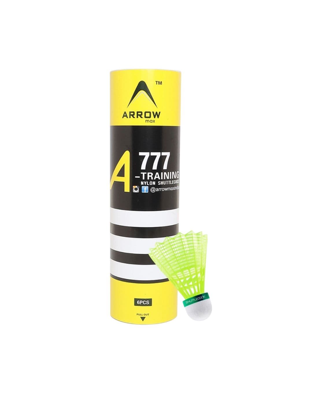 ARROWMAX Pack Of 6 A-777 Training Badminton Shuttlecocks - view 1