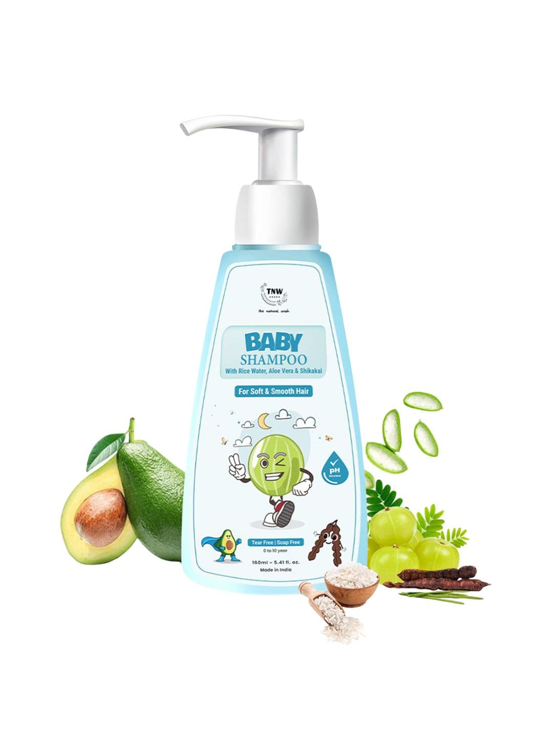 TNW the natural wash Baby Shampoo With Rice Water & Aloe Vera - 160 ml - view 1
