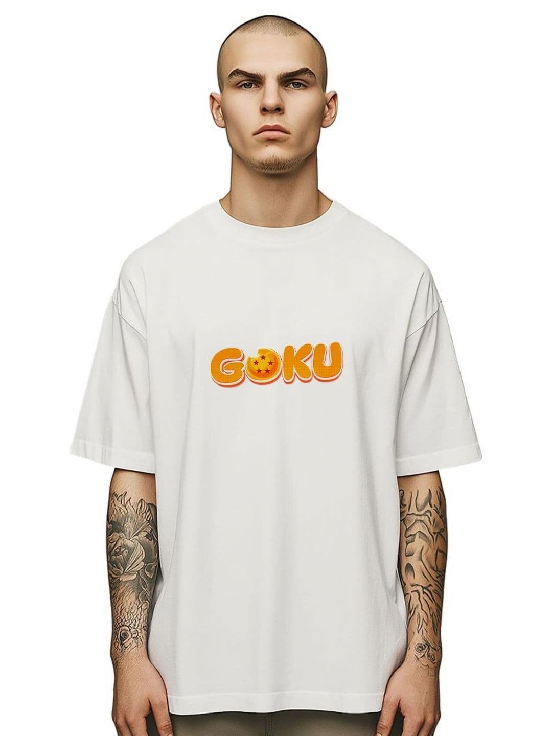 ekchala Unisex Typography Printed Round Neck Pure Cotton Oversized T-shirt - view 1