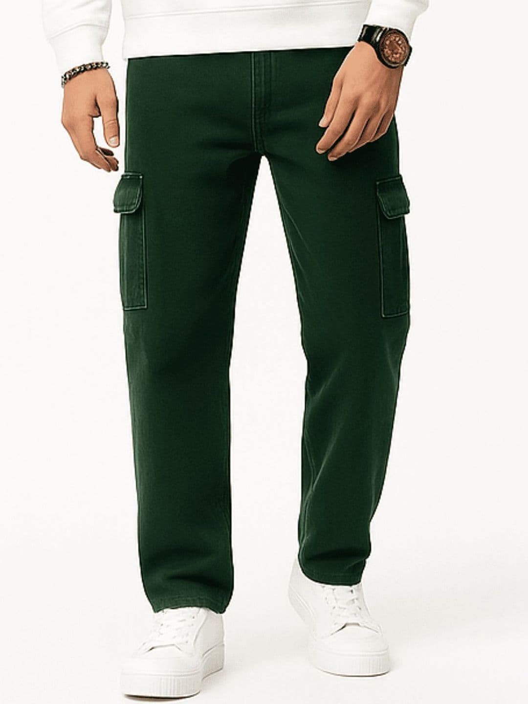 me Queen Men Straight Fit Mid-Rise Low Distress Jeans - view 1