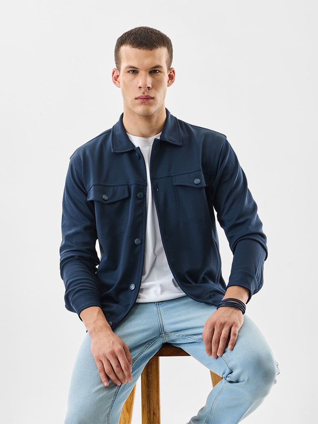 Snitch Self Design Lightweight Tailored Jacket - view 1