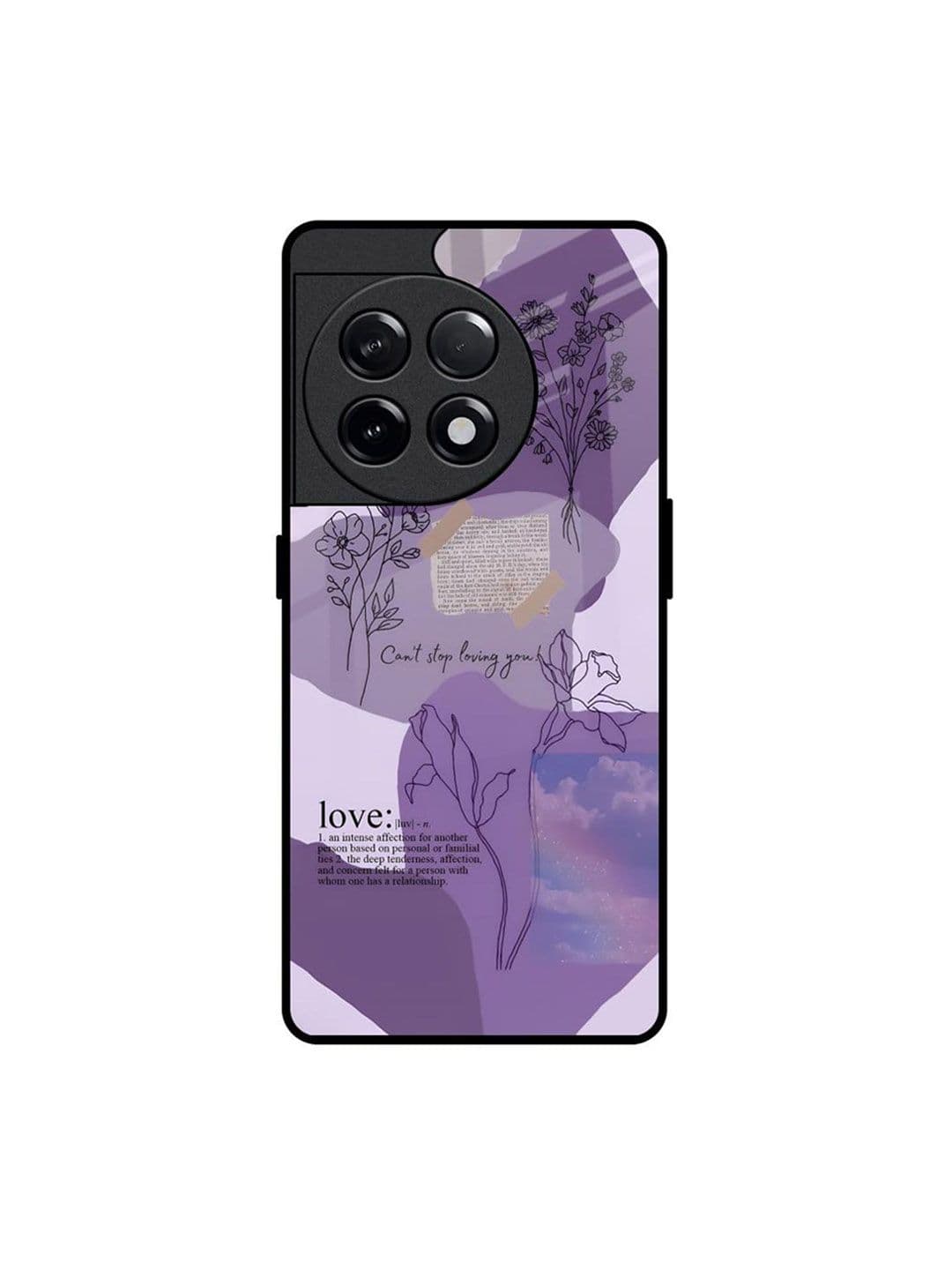 QRIOH Petal Poetry Printed OnePlus 11R 5G Silicone Back Case - view 1