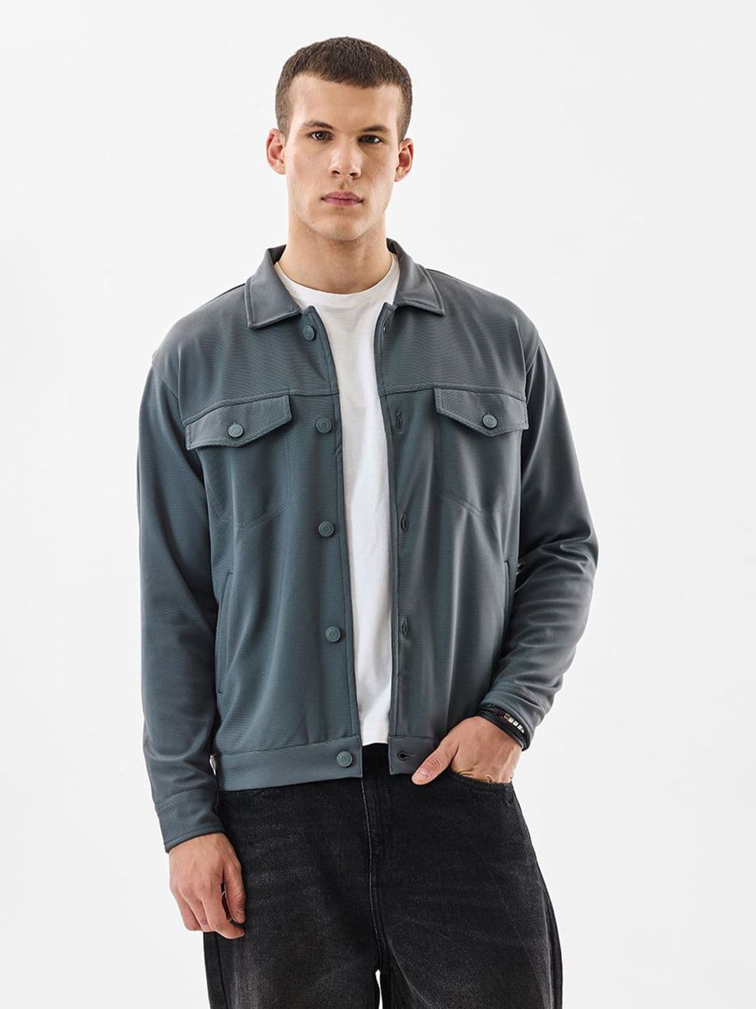 Snitch Self Design Lightweight Tailored Jacket - view 1