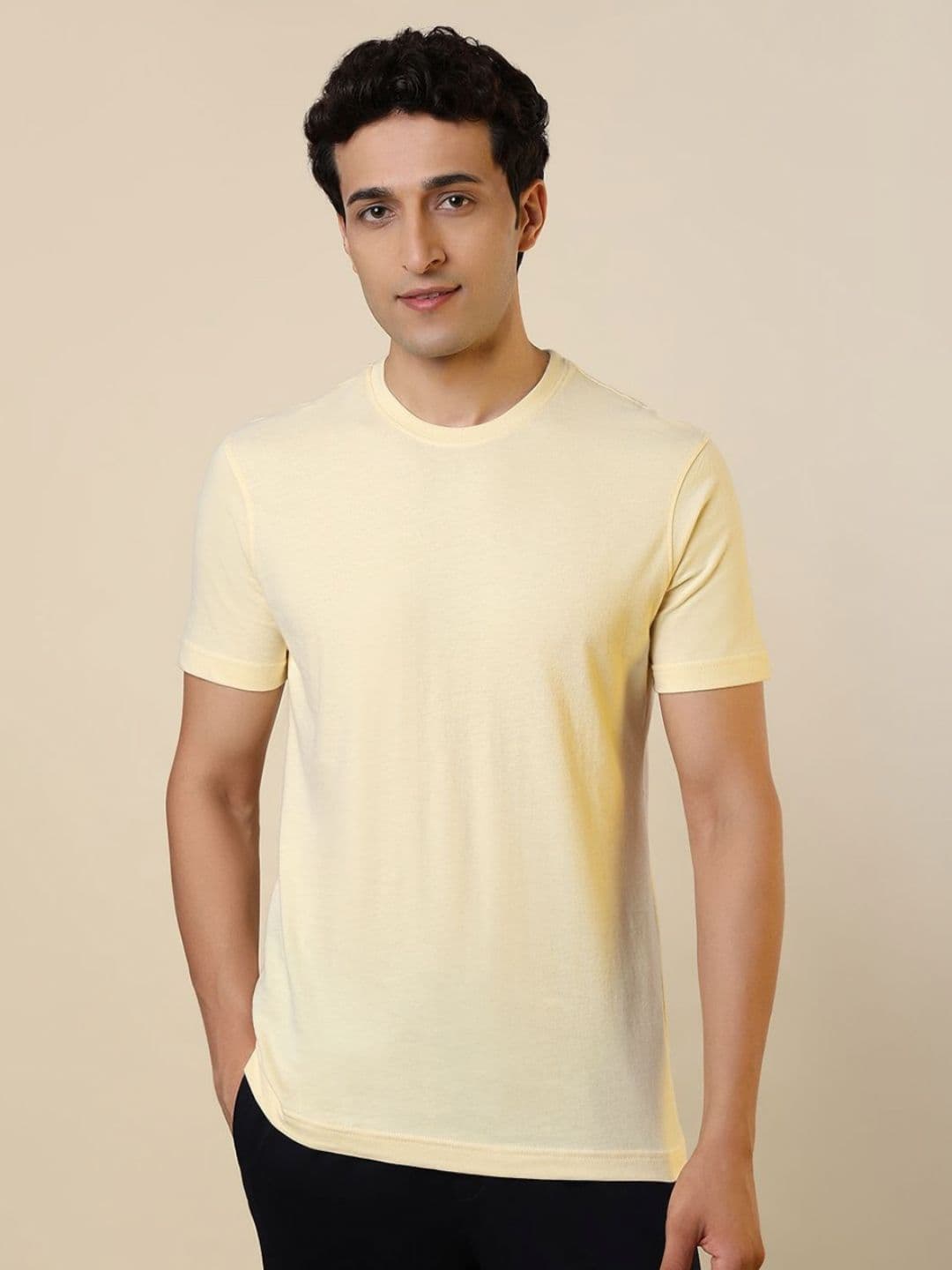 SleepZ by Raymond Round Neck Pure Cotton T-shirt - view 1