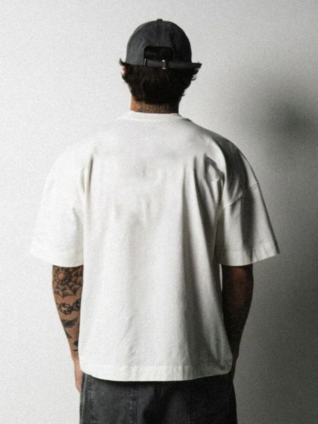 SMAN Oversized Crew Neck Cotton T-shirt - view 1