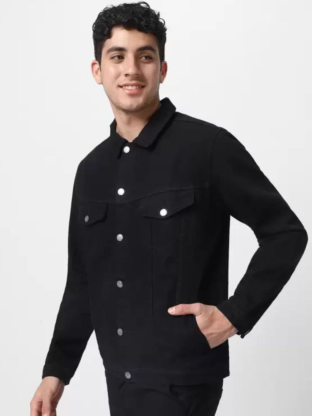 LINARIA Spread Collar Denim Jacket - view 1