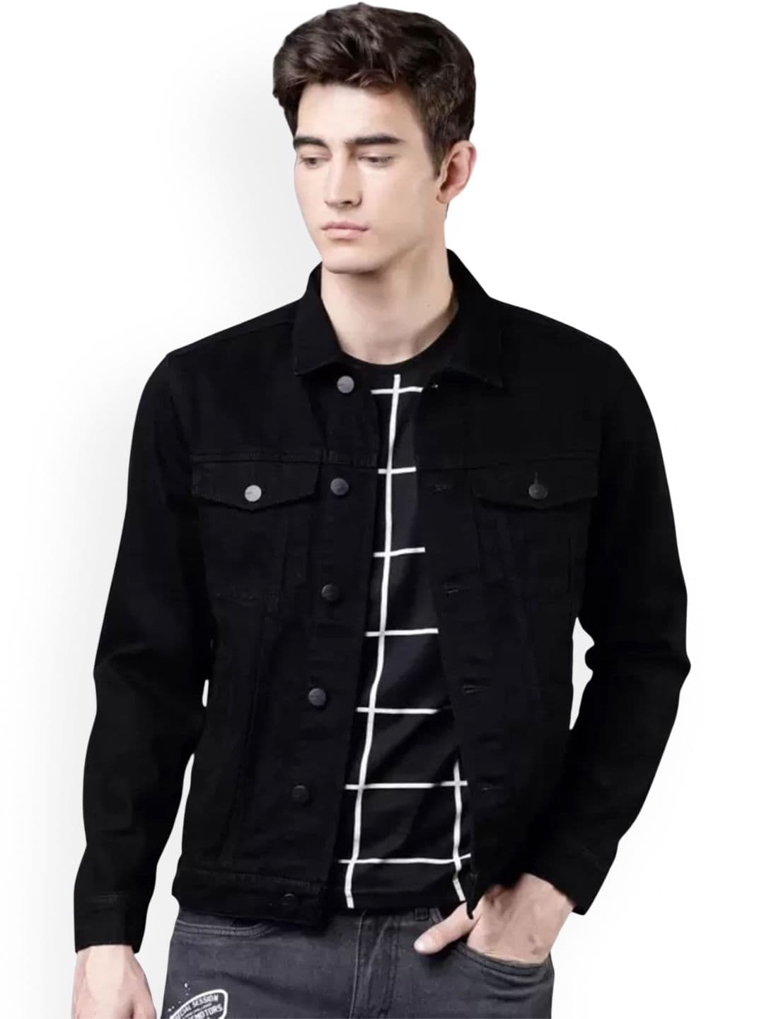 LINARIA Men Solid Denim Jacket - view 1