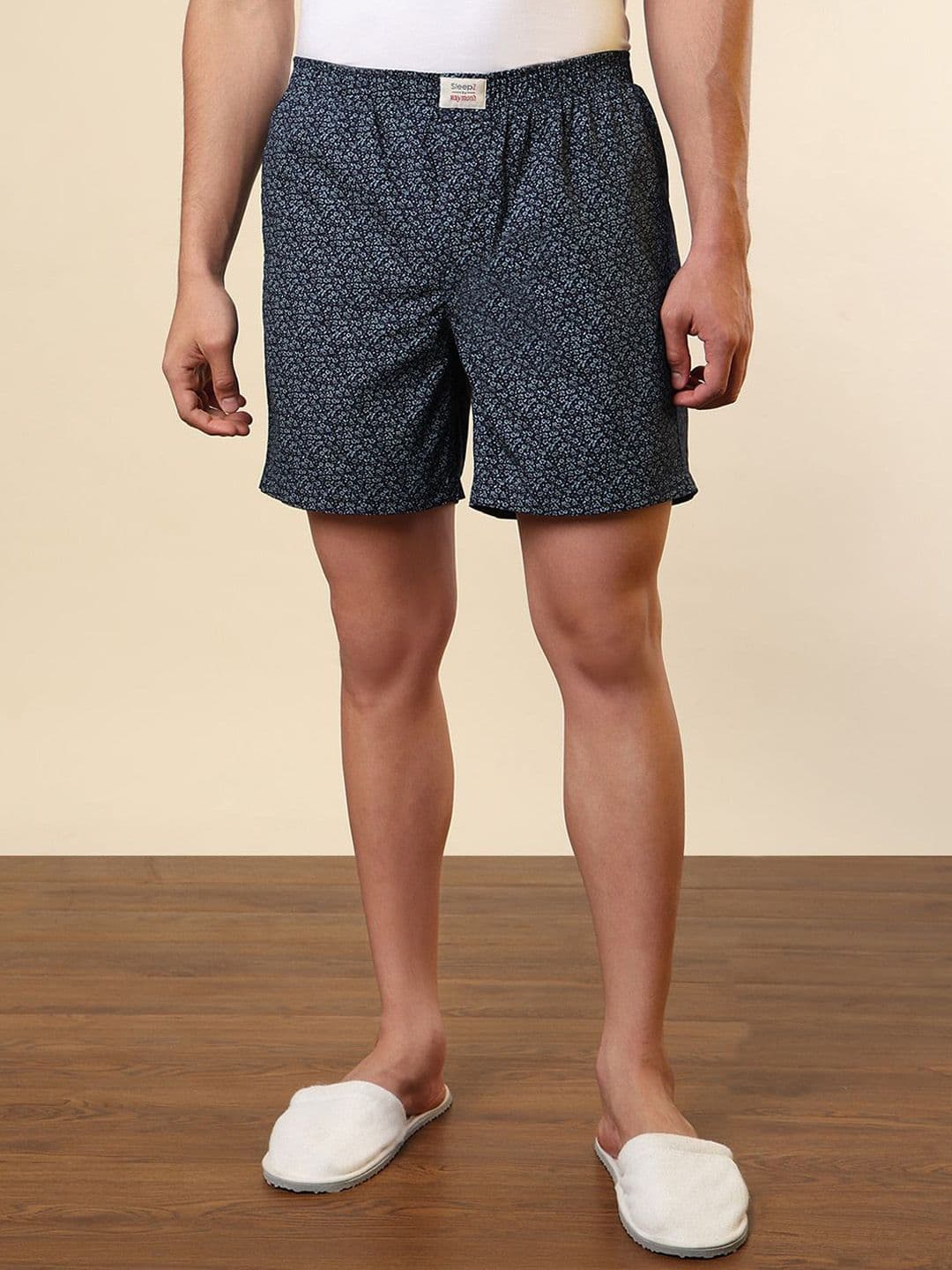 SleepZ by Raymond Printed Pure Cotton Mid-Rise Boxer - view 1