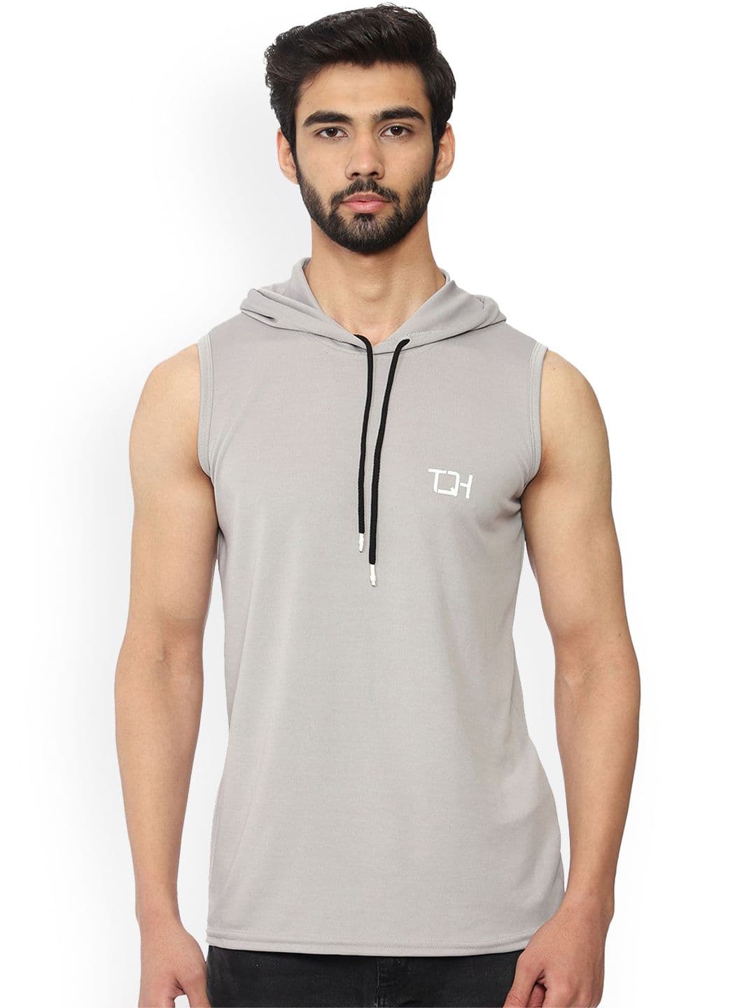 TQH Men Sando Hooded Neck Gym Vest - view 1