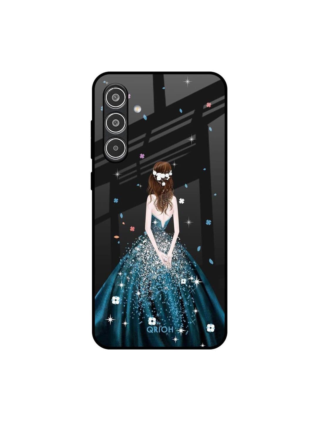 QRIOH Queen Of Fashion Printed Lightweight Silicone Samsung Galaxy A56 5G Glass Back Case - view 1