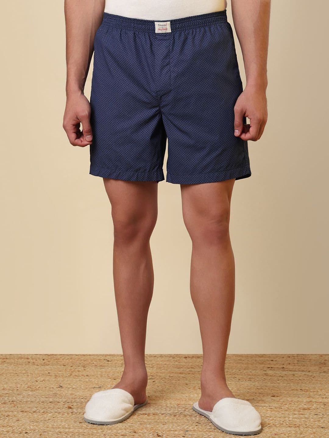 SleepZ by Raymond Printed Pure Cotton Mid-Rise Boxer AHBA00061-B8 - view 1
