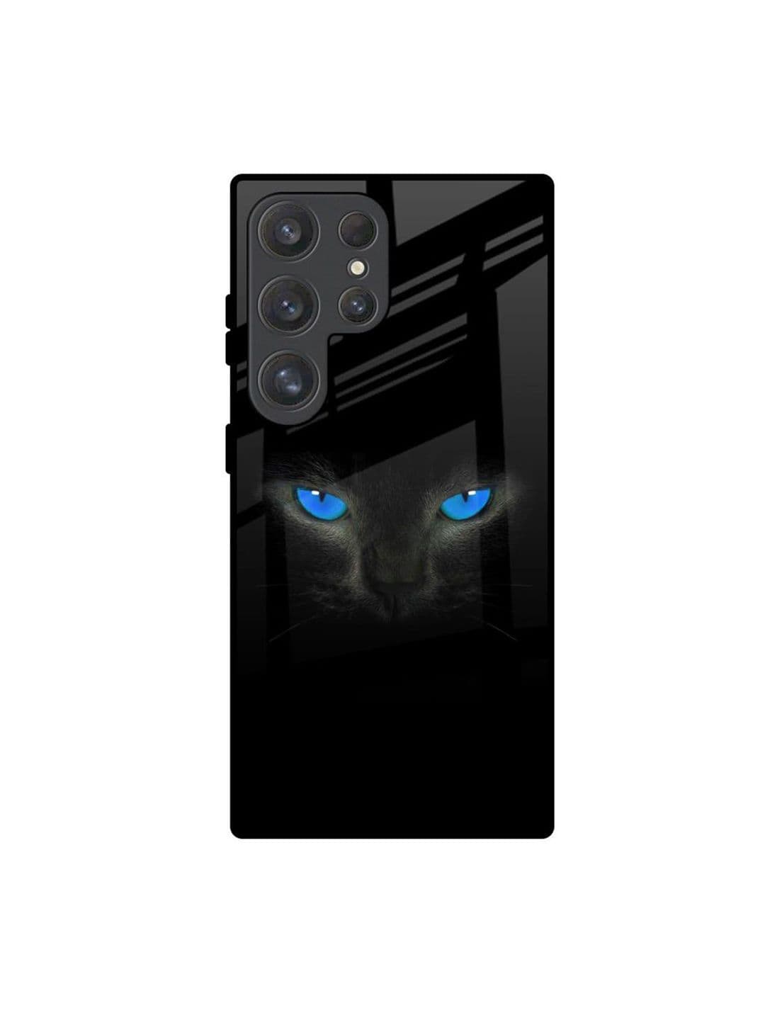 QRIOH Blue Eyes Samsung Galaxy S25 Ultra 5G Glass Back Case Mobile Accessories - view 1