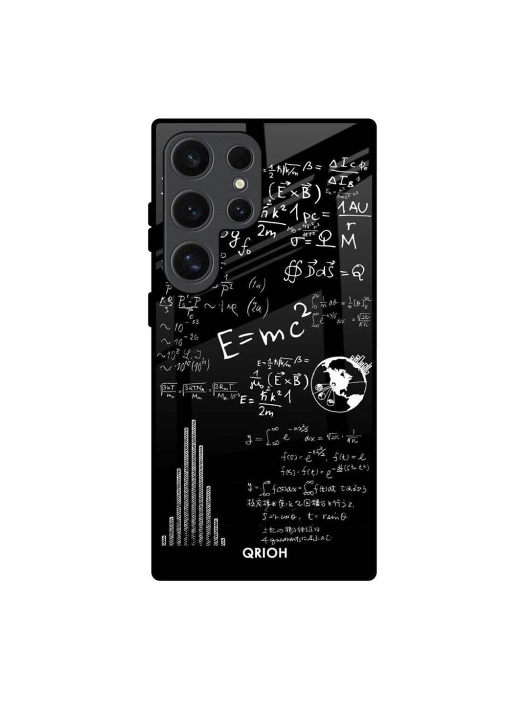 QRIOH Geometric Printed Samsung Galaxy S24 Ultra 5G Glass Back Case Mobile Accessories - view 1