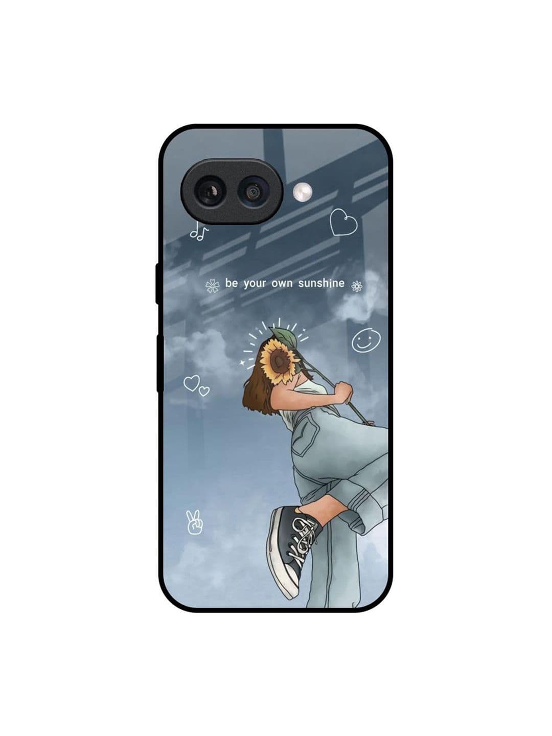 QRIOH Floral Printed Silicone Google Pixel 9A Back Case - view 1