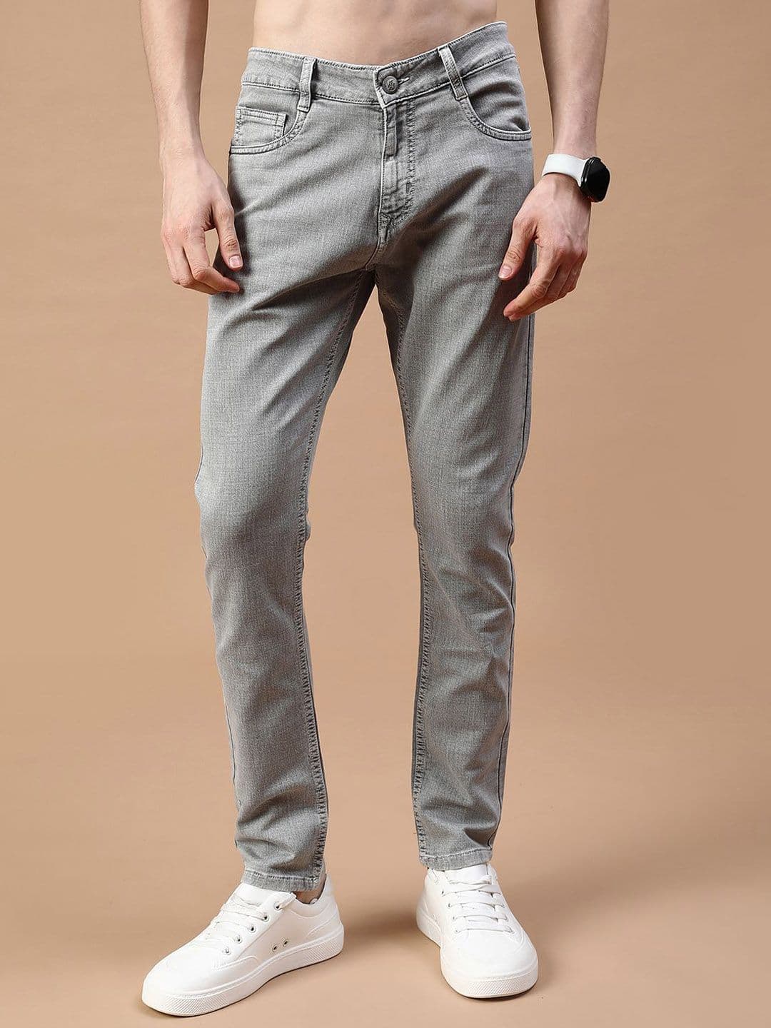 V-Mart Men Regular Fit Mid-Rise Cotton Denim Jeans - view 1