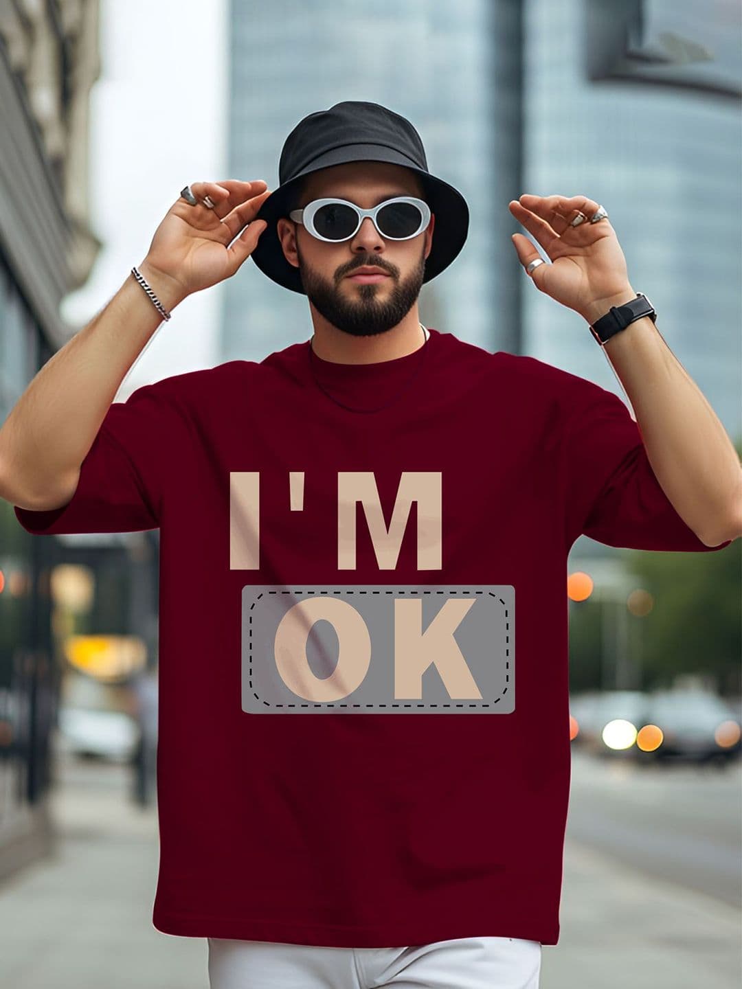 AUSK Men Typography Printed Cotton T-shirt - view 1