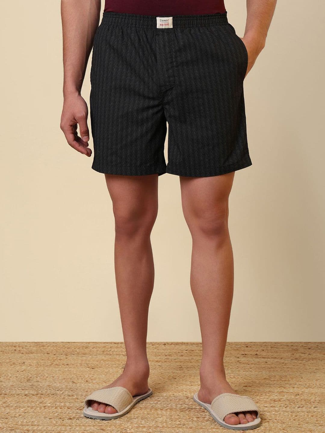 SleepZ by Raymond Printed Pure Cotton Mid-Rise Boxer AHBA00060-K8 - view 1