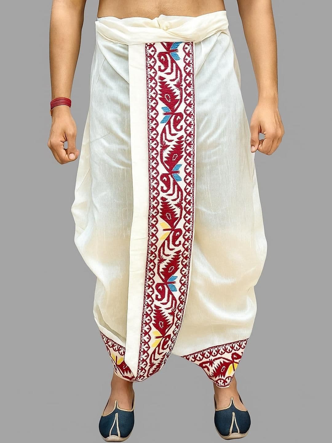AMIT ONLINE Men Self Design Dhoti - view 1