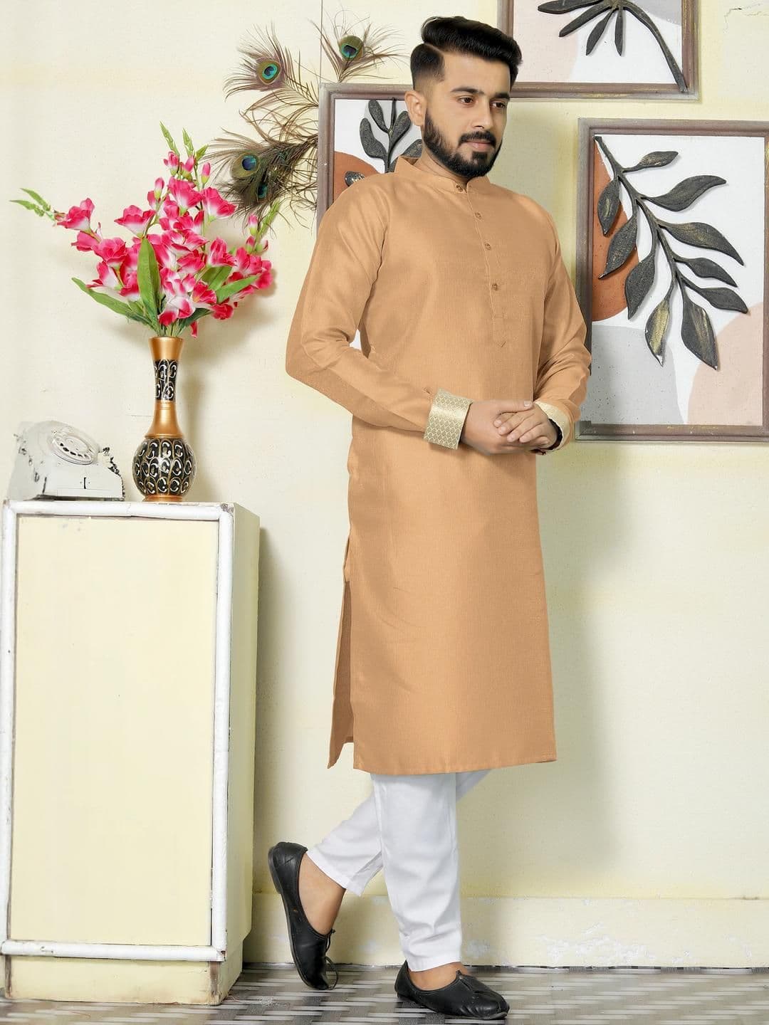 Archittam Men Silk Kurtas - view 1