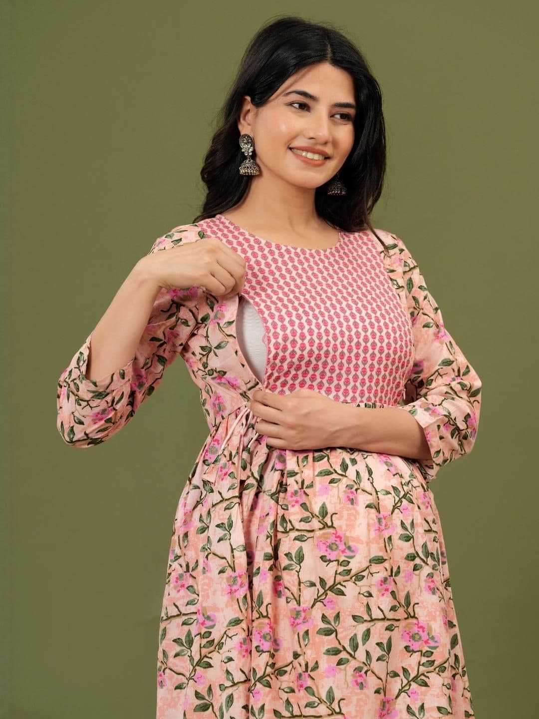 CLOTHYCORP Women Pink Kurtas - view 1