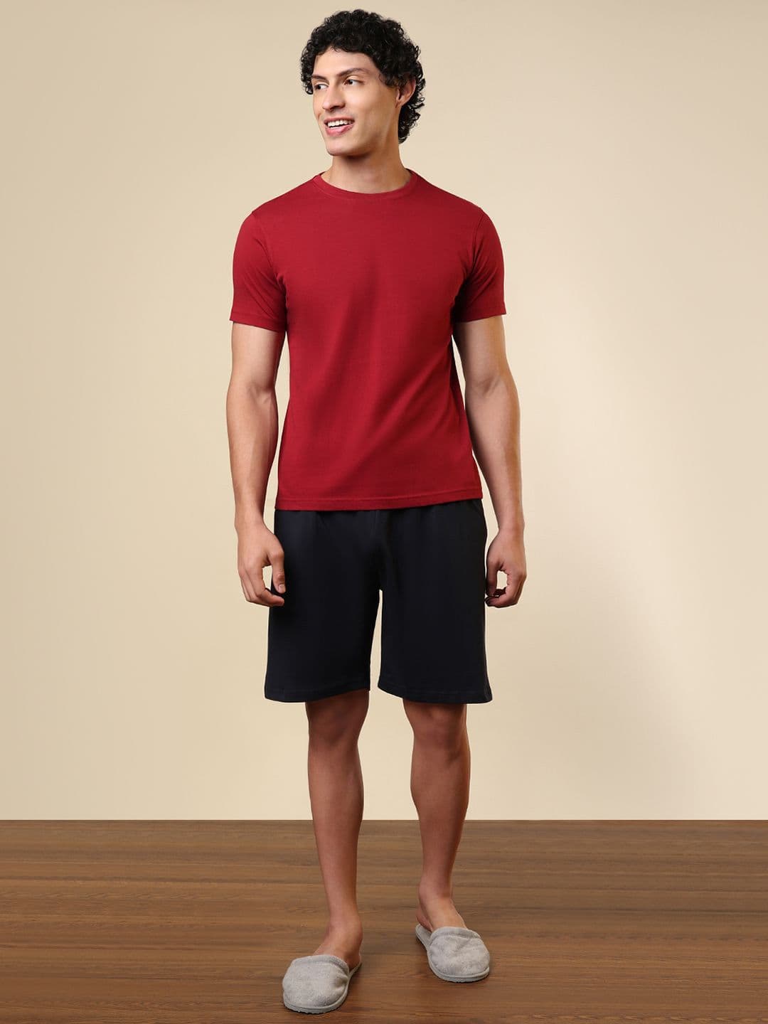 SleepZ by Raymond Men Round Neck Pure Cotton Night Suit - view 1