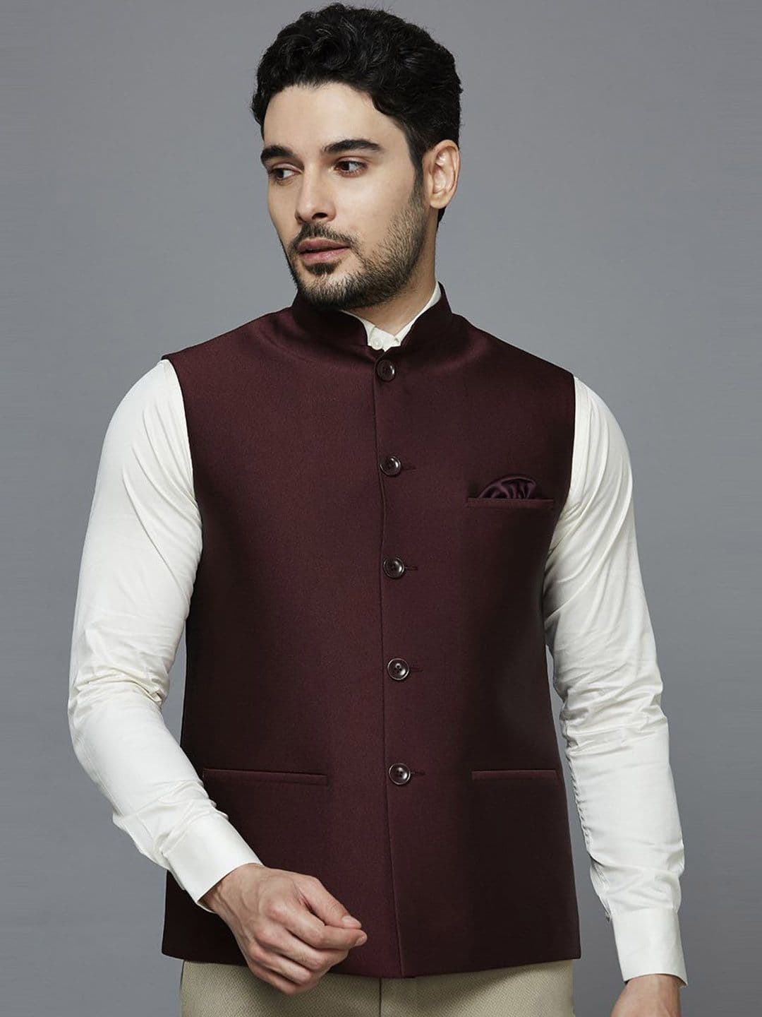 ESSAS club Self Shine Nehru Jacket - view 1