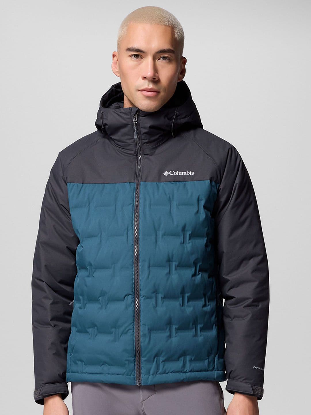 Columbia Men Hooded Solid Lightweight Casual Puffer Jacket - view 1