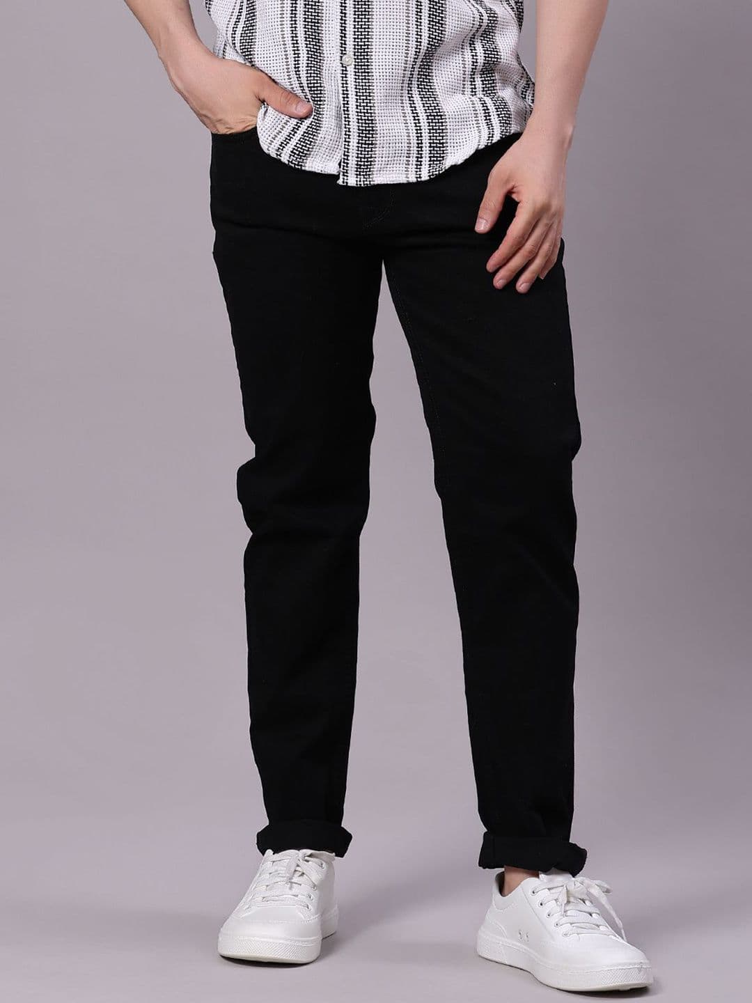 V-Mart Men Regular Fit Mid-Rise Twill Cotton Jeans - view 1