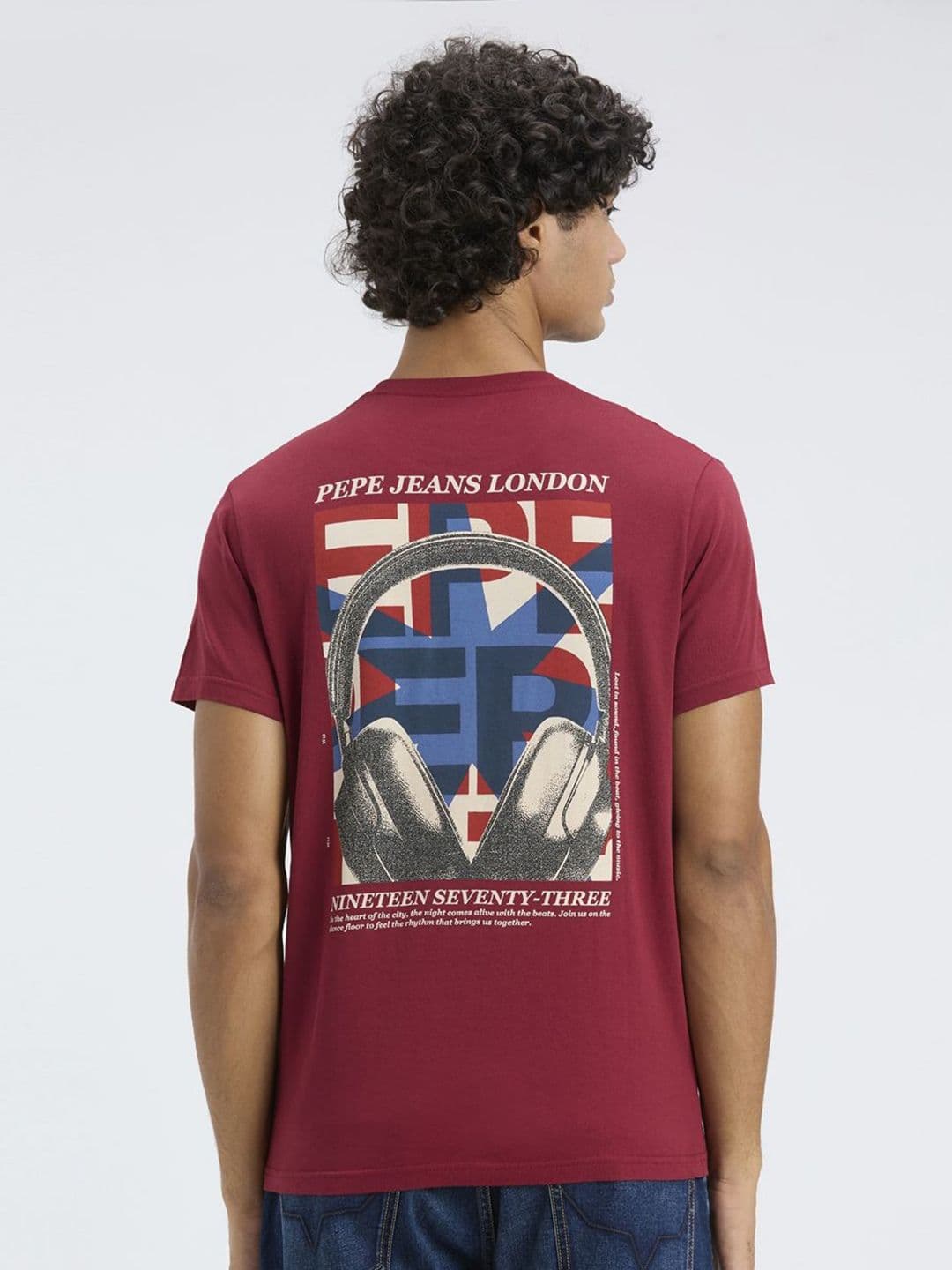 Pepe Jeans Graphic Printed Pure Cotton Slim Fit T-shirt - view 1