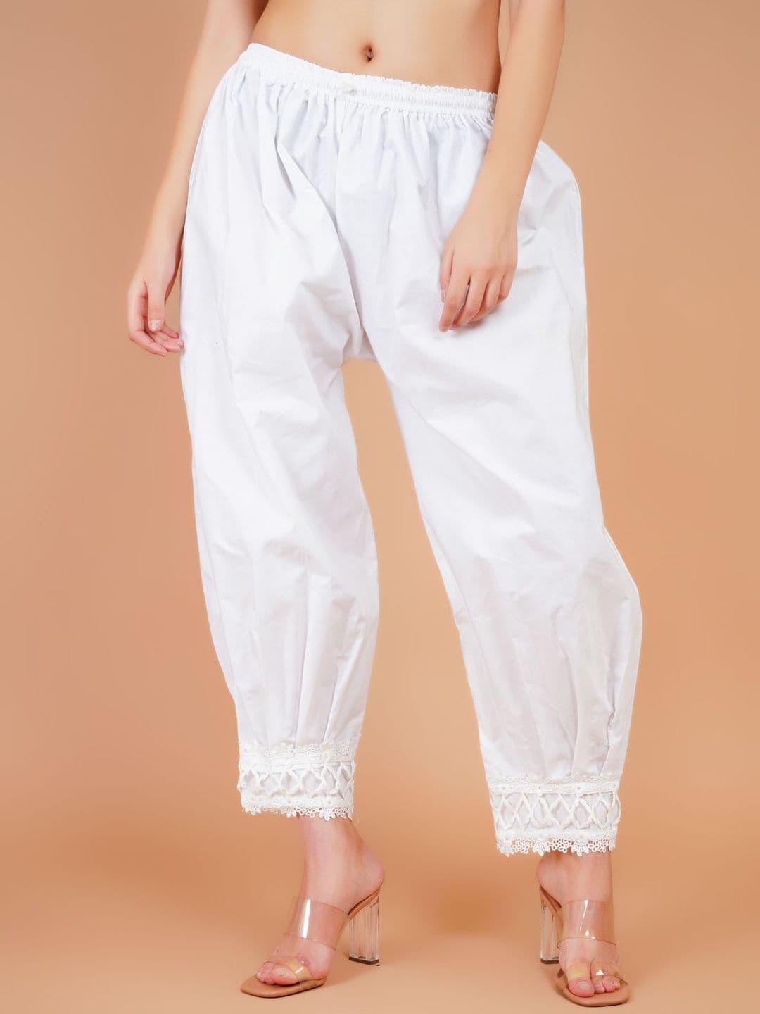 Karthav Fashion Women Breathable & Lightweight Chikankari Cotton Salwar - view 1