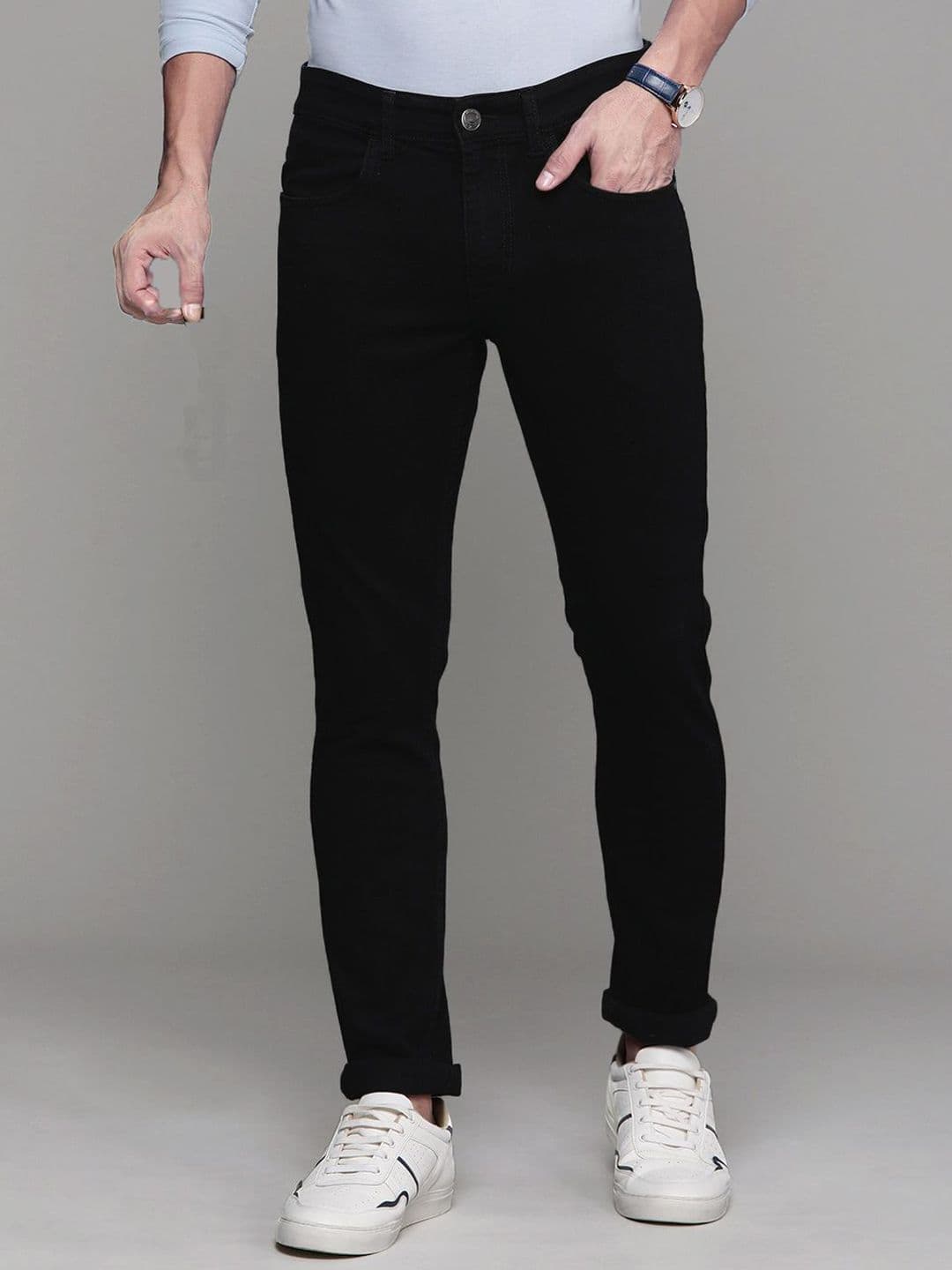 fineblu Men Slim Fit Mid-Rise Stretchable Jeans - view 1