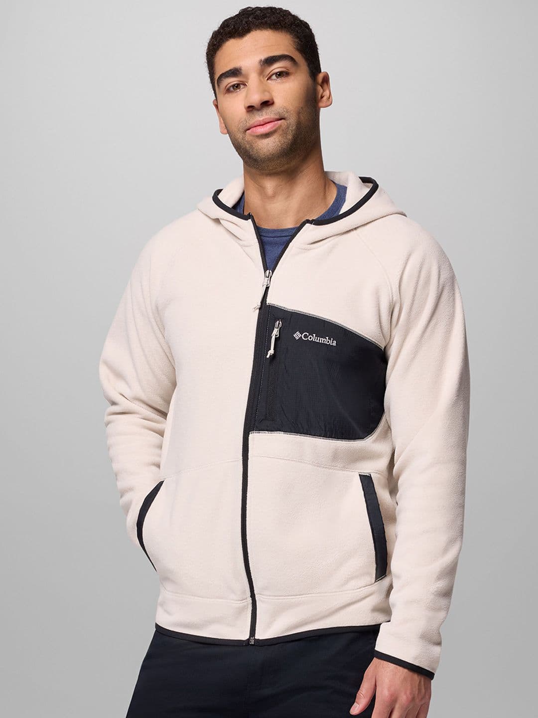 Columbia Men Hooded Solid Lightweight Casual Bomber Jacket - view 1